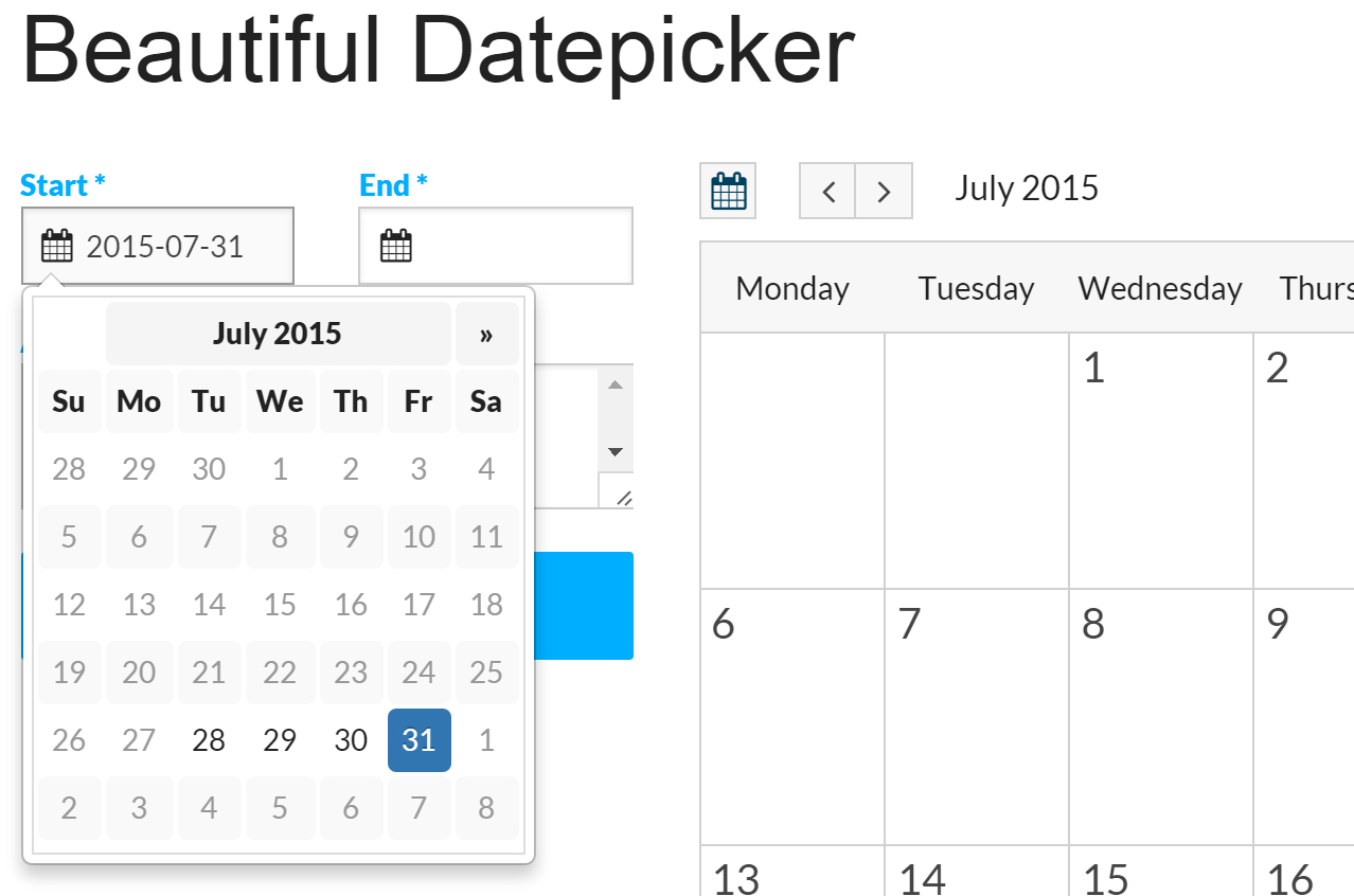 datepicker finished